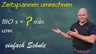 Zeitspannen umrechnen  einfach erklärt [upl. by Ynalem432]