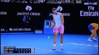 R NADAL VS M CILIC  Australia Open 2018  Quarter Final [upl. by Gilpin327]