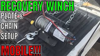 Vehicle Winch Winch from Anywhere Custom Trailer Winch Setup [upl. by Ylahtan122]