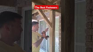 These GRKs are the best fasteners no need to predrill built in washer reno tools deck DIY [upl. by Arluene]