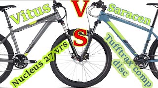 Vitus Nucleus 27 vrs  Saracen Tufftrax compdisc  Mountain Bike  BabuRider [upl. by Marcella]