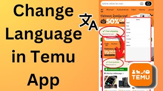 How to Change Language in Temu Shopping App Updated [upl. by Leizar]