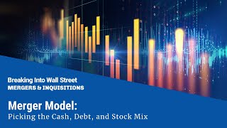 Merger Model Cash Debt and Stock Mix [upl. by Rrats306]