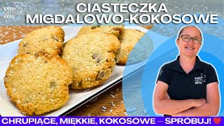 Kasia Gotuje Keto  Ciasteczka migdałowo  kokosowe [upl. by Nallij]