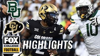 Baylor Bears vs Colorado Buffaloes Highlights  FOX College Football [upl. by Alyled]