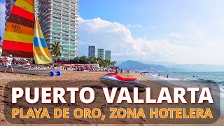 Paseo completo de Playa de Oro Beach Zona Hotelera Hotel Zone Puerto Vallarta Jalisco México 😎 [upl. by Doehne150]