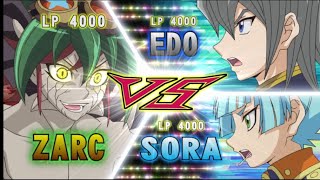 YuGiOh Arc v ZARC VS SORA AND ASTER PART ONE [upl. by Eedeed187]