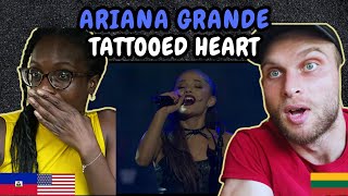 REACTION TO Ariana Grande  Tattooed Heart Live at the iHeartRadio Theater LA FIRST TIME WATCHING [upl. by Willyt]