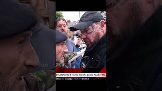 🇬🇧 UK Veteran vs Illegal Bailiff 🙅🏽‍♂️ uk baliff army police veteran karma bully brum [upl. by Eltsyek]