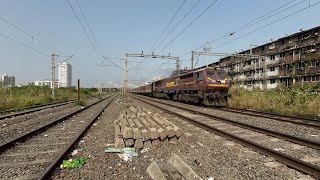 40251 TKD Sheds quotRani Durgavatiquot WDP4DWith 00240 DSJCSMT Maharajas Express [upl. by Dicks]