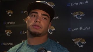 Jaguars tight end Brenton Strange locker room interview after Colts win [upl. by Adrial]