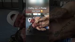 Rapper Lil Pump Gets Choked Out by UFC Fighter Colby Covington [upl. by Aubarta]