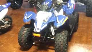 2012 Polaris Outlaw 50 YouthKids ATV ReviewWalk Around [upl. by Aztiraj]