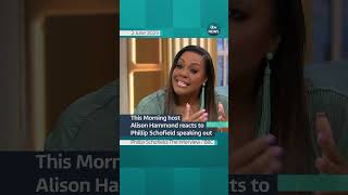 This Morning host Alison Hammond reacts to Phillip Schofield speaking out itvnews thismorning [upl. by Niamert]