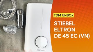 TDMVN  Đập hộp Máy Nước Nóng Trực Tiếp Stiebel Eltron DE 45 EC VN 4500W Trắng xuất xứ Thái Lan [upl. by Mani]