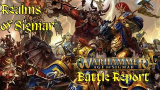 Age of Sigmar Battle Report  Kharadron Overlords vs Ossiarch Bonereapers [upl. by Ace219]