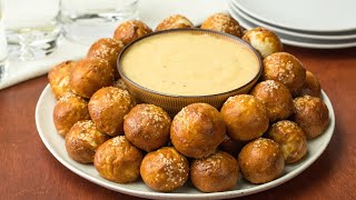 Pretzel Bites with Mustard Cheese • Tasty [upl. by Natiha]