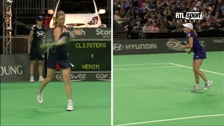 Exhibition  Kim Clijsters vs Justine Henin  2010 Diamond Games Antwerp Highlights HD [upl. by Asin]