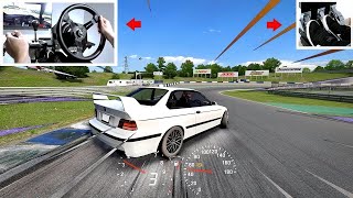 Live for Speed Gameplay 2022  Drifting BMW E36 M3  wSteering Wheel amp Pedal Setup [upl. by Sandra]