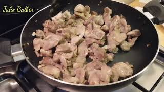 How to cook Adobong atay at balunbalunan ng manoksimple recipeJulie Balbin [upl. by Nylitsirk]