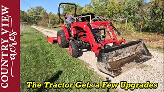 Adding Rear Hydraulics and Hydraulic top link to the TYM 2515  Grading our Gravel Driveway [upl. by Teodor516]