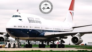 British Airways Negus Boeing 747400 GCIVB Final Flight Kemble Cotswold Airport [upl. by Morton]