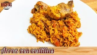 Arroz con costillas  Recetas de cocina [upl. by Lael]