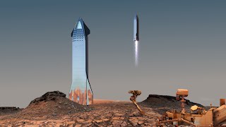 SpaceX Starship Mars Landing [upl. by Ferne]