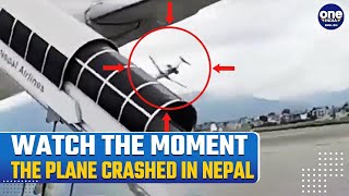 Nepal Plane Crash Video Shows Exact Moment Plane Crashed At Kathmandu Airport  Watch [upl. by Tabber618]