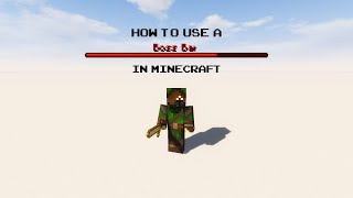 How to make Bossbars in Minecraft  114x 115x [upl. by Scevo]