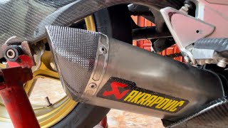 Kawasaki ER6 n Full System Akrapovic Exhaust Sound [upl. by Ferdinana989]