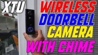 Wireless Doorbell Camera With Chime from XTU XTU J10plus [upl. by Ynnav]