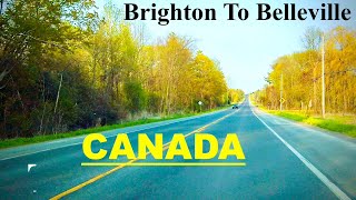 Stunning Scenic Drive from Brighton to Belleville Canada [upl. by Prudi]