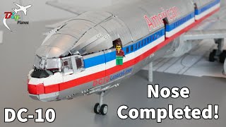 LEGO American Airlines DC10 The Nose Is Done [upl. by Anina]