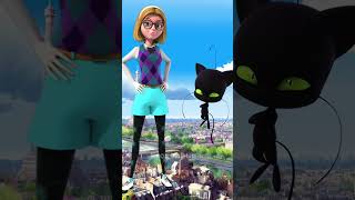 Miraculous Ladybug Characters wearing Black Cat miraculousmiraculousladybug catnoir shorts [upl. by Aninep506]