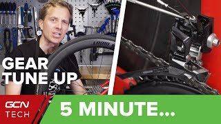 5 Minute Simple Bike Gear TuneUp  Indexing Cable Tension amp Limit Screws [upl. by Neeli]