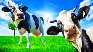 FUNNY COW DANCE  55  COW DANCE amp COW VIDEO DANCING COW [upl. by Yxel260]