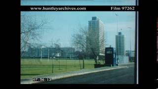 High Rise Flats in North West London Archive film 97262 [upl. by Ojela653]