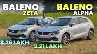 New Suzuki Baleno Zeta vs Alpha comparison 🔥 l Baleno Zeta vs Alpha comparison l MRCars [upl. by Ihsar]