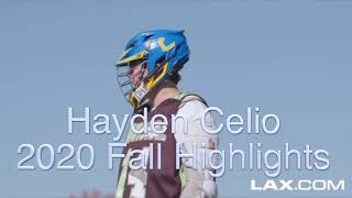 Hayden Celio 2020 Fall Highlights [upl. by Ashelman855]