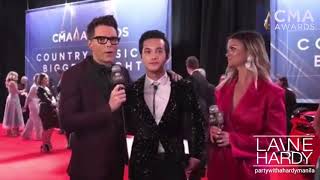 Laine Hardy  At The CMA’s [upl. by Rebmetpes231]