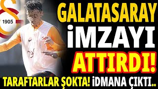 GALATASARAY İMZAYI ATTIRDI İDMANA ÇIKTI BİLE [upl. by Anilat]