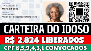 IDOSOS COM CPF FINAL 76321849 SÃO CONVOCADOS PELO INSS A TIRAR NOVA CARTEIRA DE BENEFÍCIOS [upl. by Alderson]