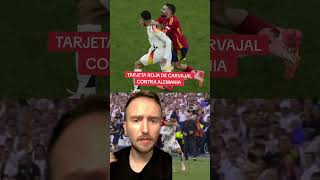 Tarjeta Roja de Carvajal contra Alemania carvajal tarjetaroja falta musiala eurocopa [upl. by Helbonnas]