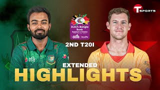 Extended Highlights  Bangladesh vs Zimbabwe  2nd T20i  T Sports [upl. by Alamak]