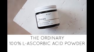 The Ordinary 100 LAscorbic Acid Powder Review and How To Use It [upl. by Ashmead]