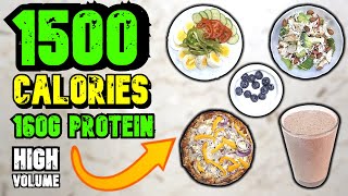 1500 Calorie Meal Plan  Super High Protein Diet For Fat Loss [upl. by Aicenav]