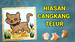 Cara Membuat Hiasan Dari Cangkang Kulit Telur [upl. by Yliab]