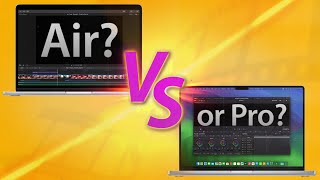 13quot M2 MacBook Air vs 14quot M3 MacBook Pro for Photo amp Video Editing [upl. by Juakn]