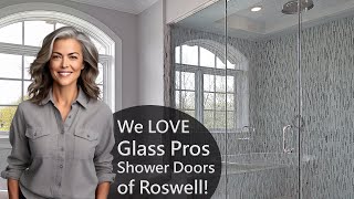 Roswell Glass Shower Doors amp Enclosures  Shower Glass Installers [upl. by Jandy54]